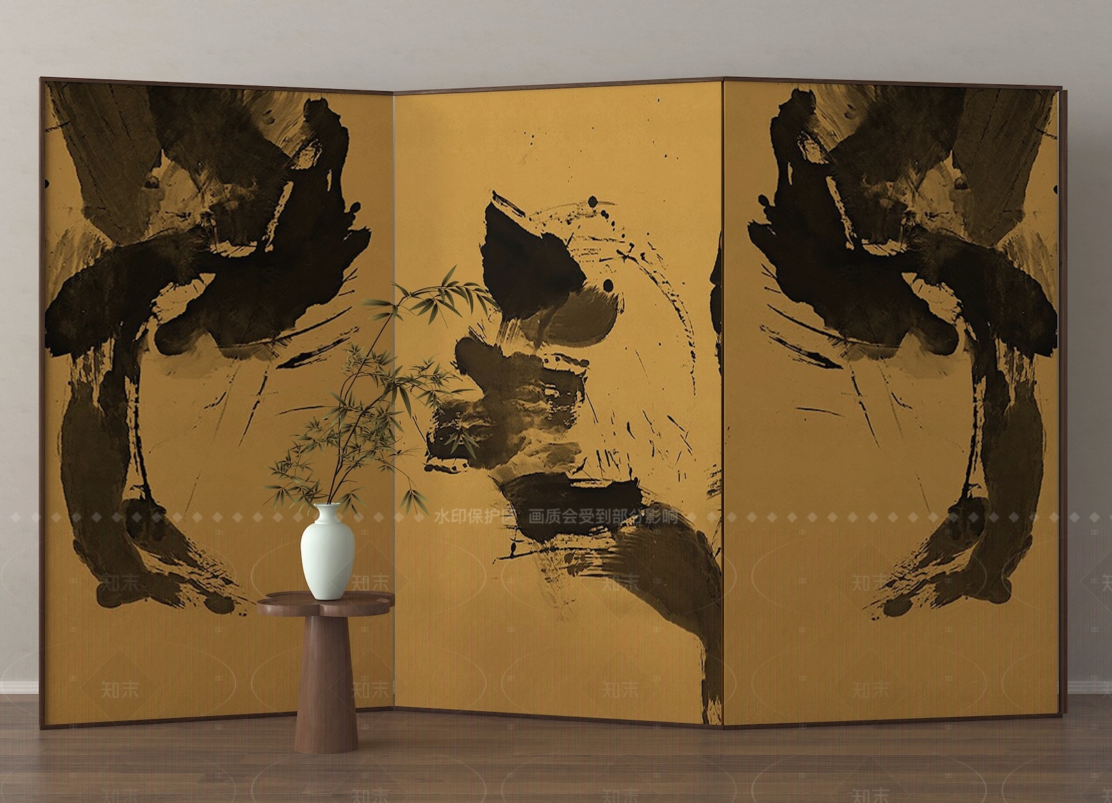 新中式屏风3D模型下载【ID:1206208573】