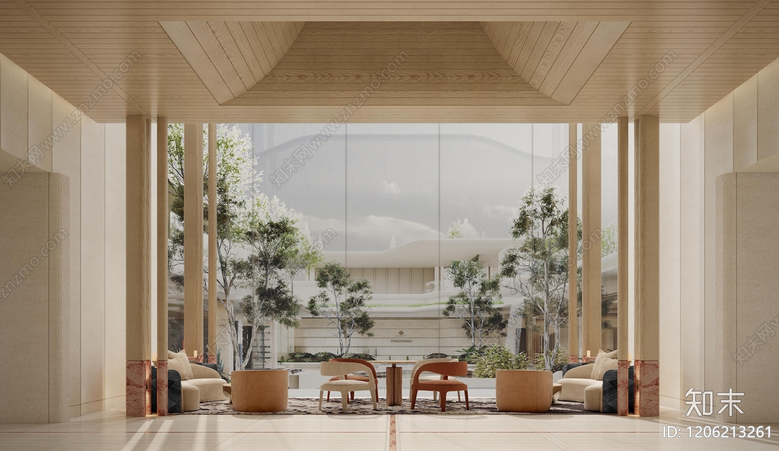 现代法式售楼处下载【ID:1206213261】