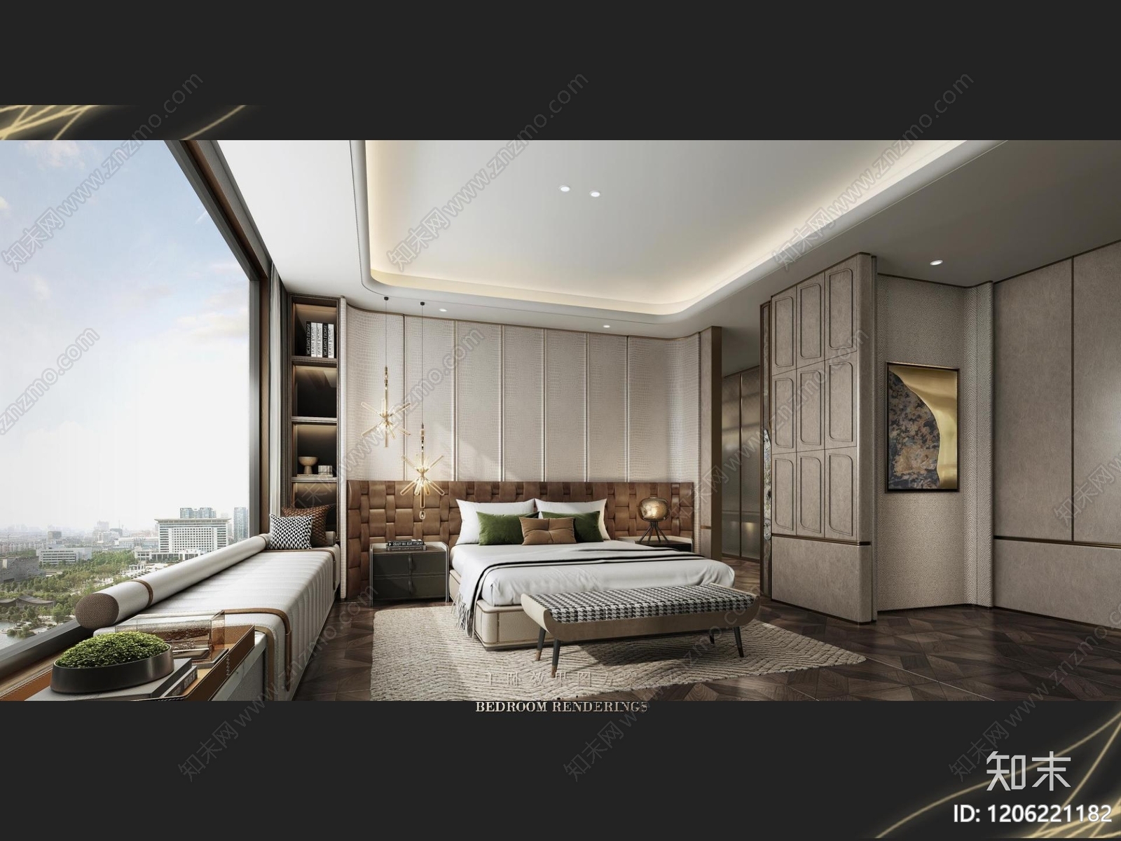 现代新中式大平层下载【ID:1206221182】