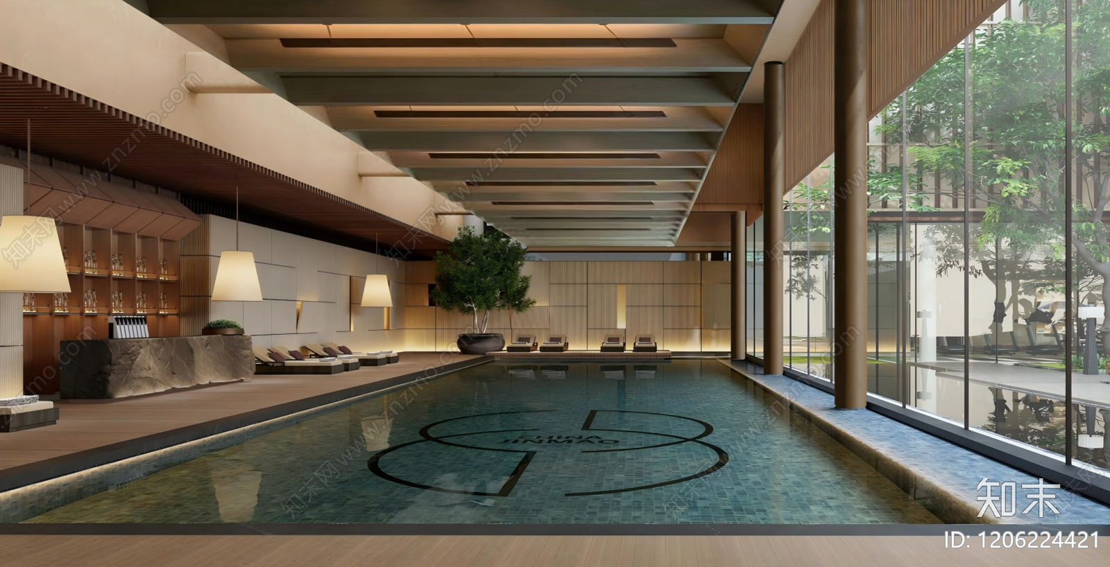 现代轻奢示范区景观下载【ID:1206224421】