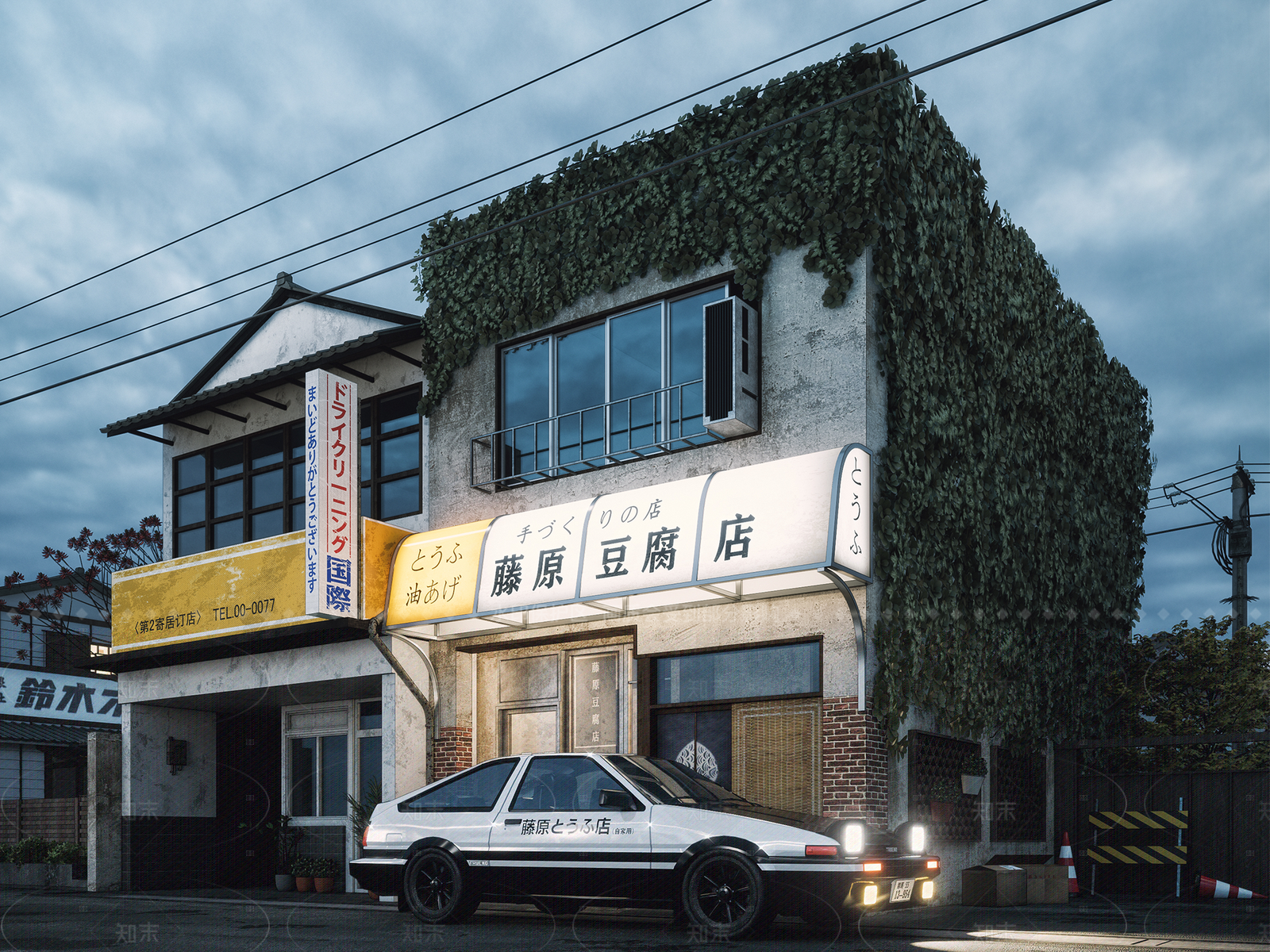 现代日式便利店SU模型下载【ID:1206239933】
