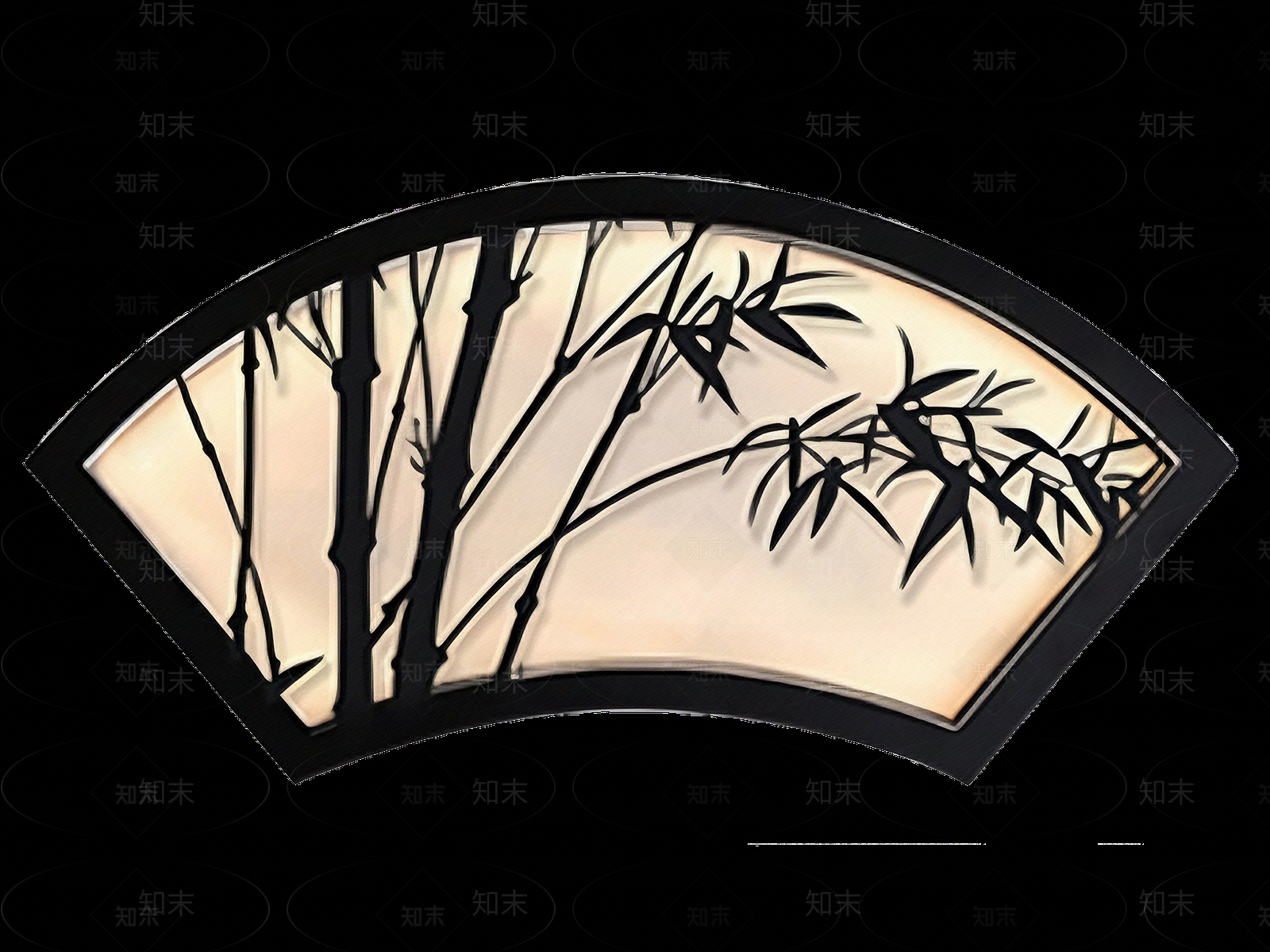 新中式禅意壁画贴图下载【ID:1206246748】