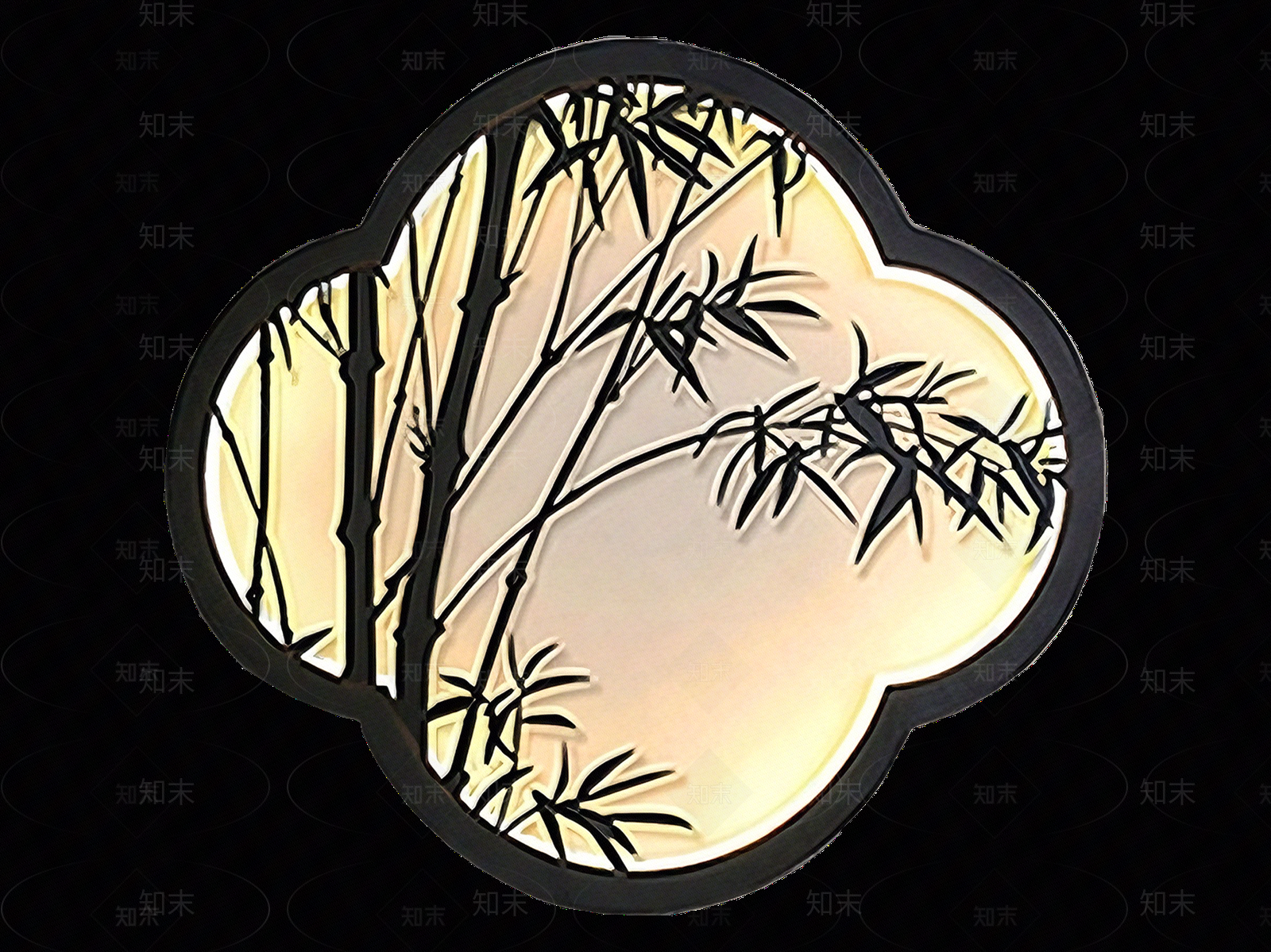 新中式禅意壁画贴图下载【ID:1206246845】