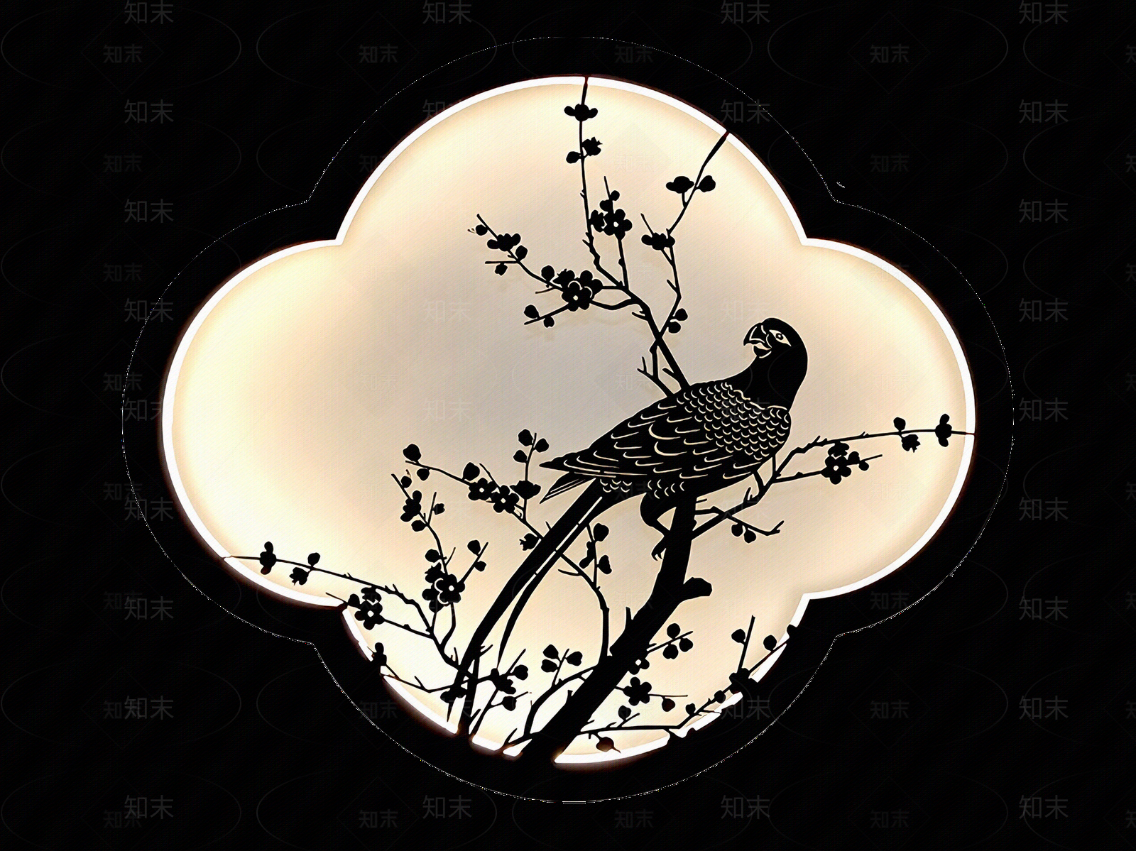 新中式禅意壁画贴图下载【ID:1206246922】