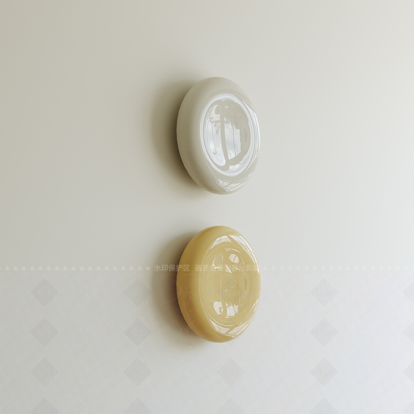 现代奶油壁灯SU模型下载【ID:1206258369】