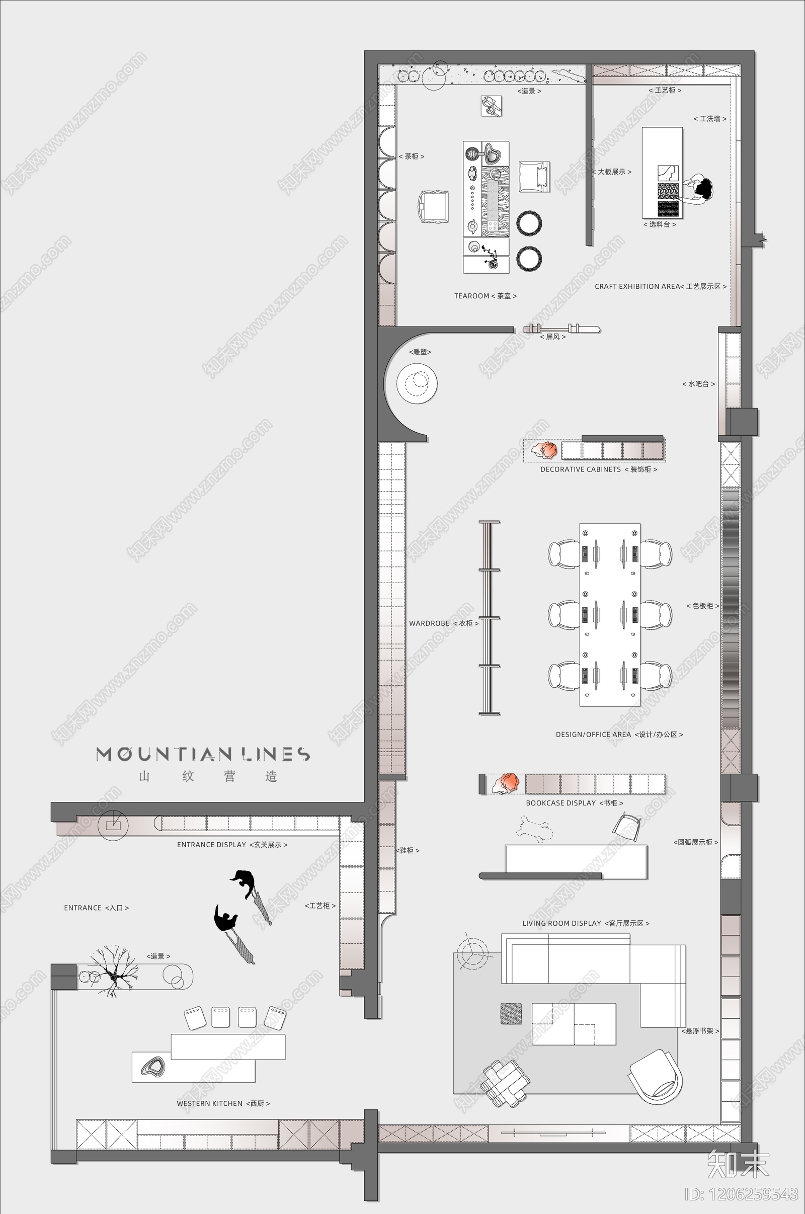 现代商场施工图下载【ID:1206259543】