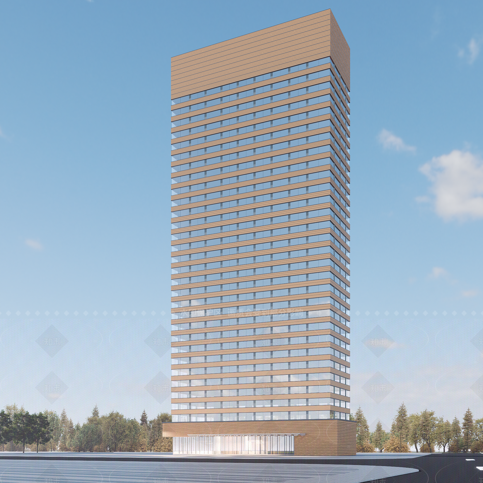 现代酒店建筑SU模型下载【ID:1206260073】