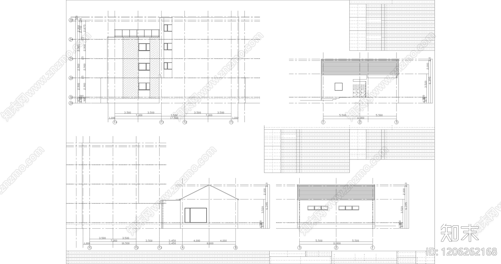 现代学校建筑cad施工图下载【ID:1206262168】