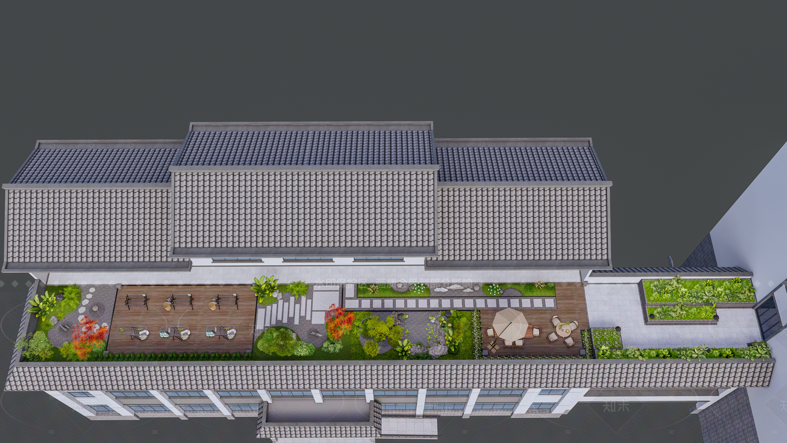 新中式小区景观SU模型下载【ID:1206304539】