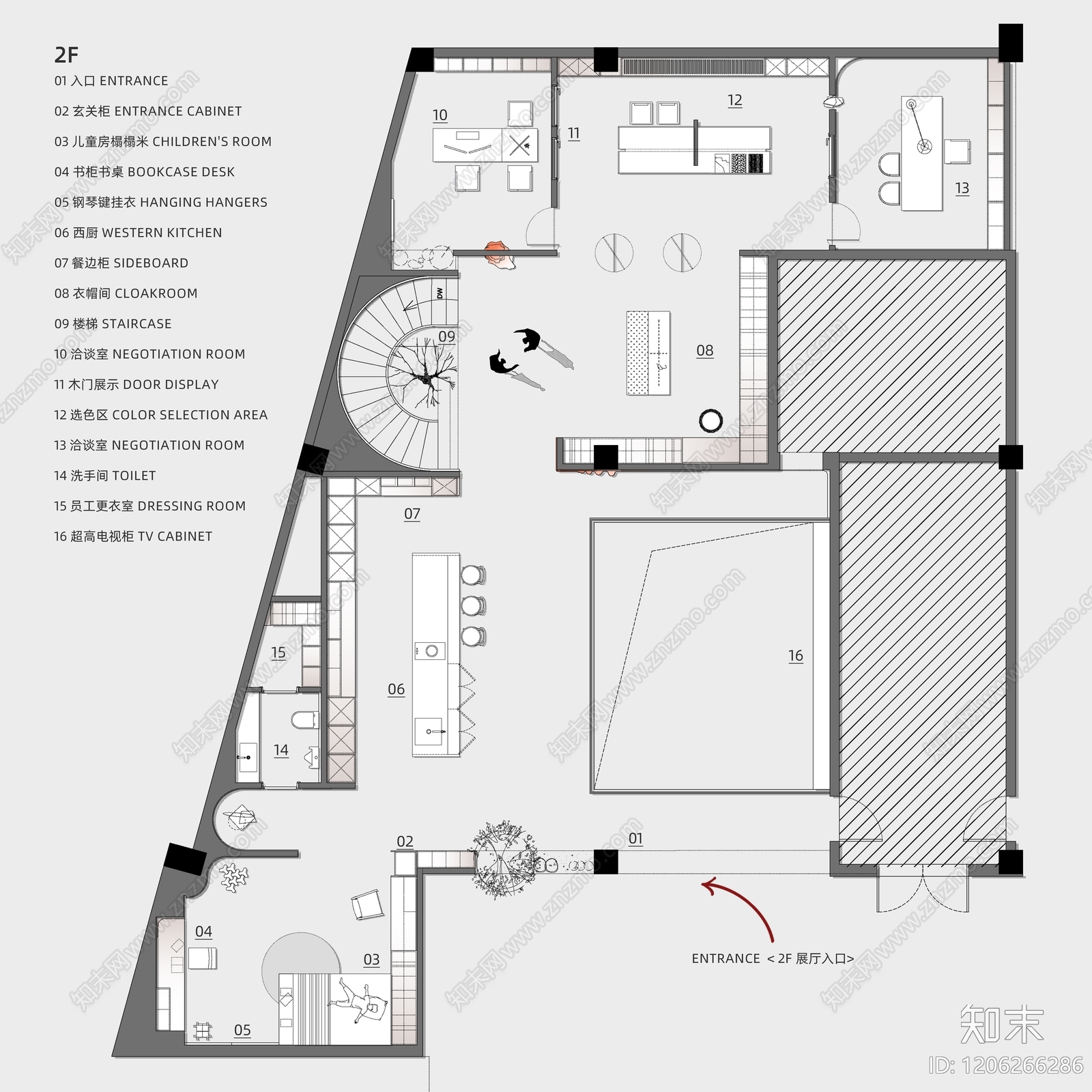 现代意式其他商业空间cad施工图下载【ID:1206266286】