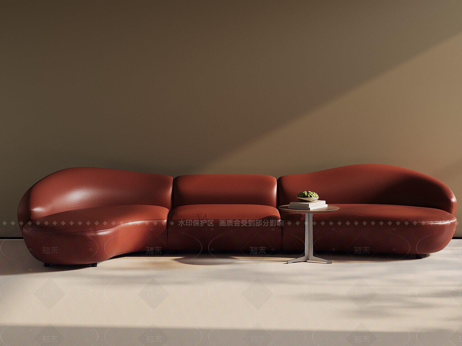现代中古多人沙发3D模型下载【ID:1206274367】