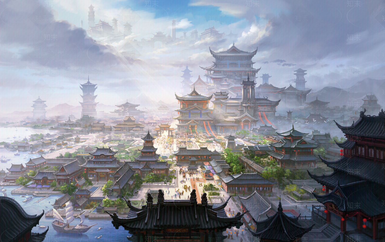 建筑群高清贴图材质