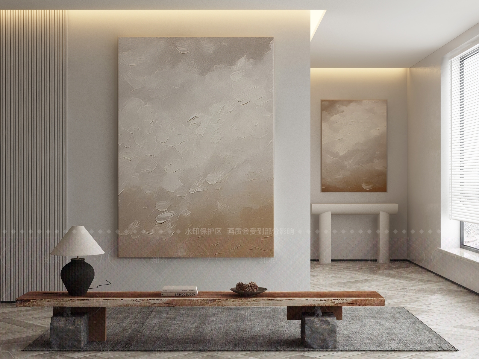 现代侘寂挂画3D模型下载【ID:1206278678】