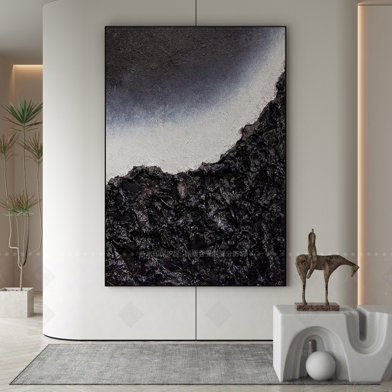 现代侘寂挂画3D模型下载【ID:1206607780】
