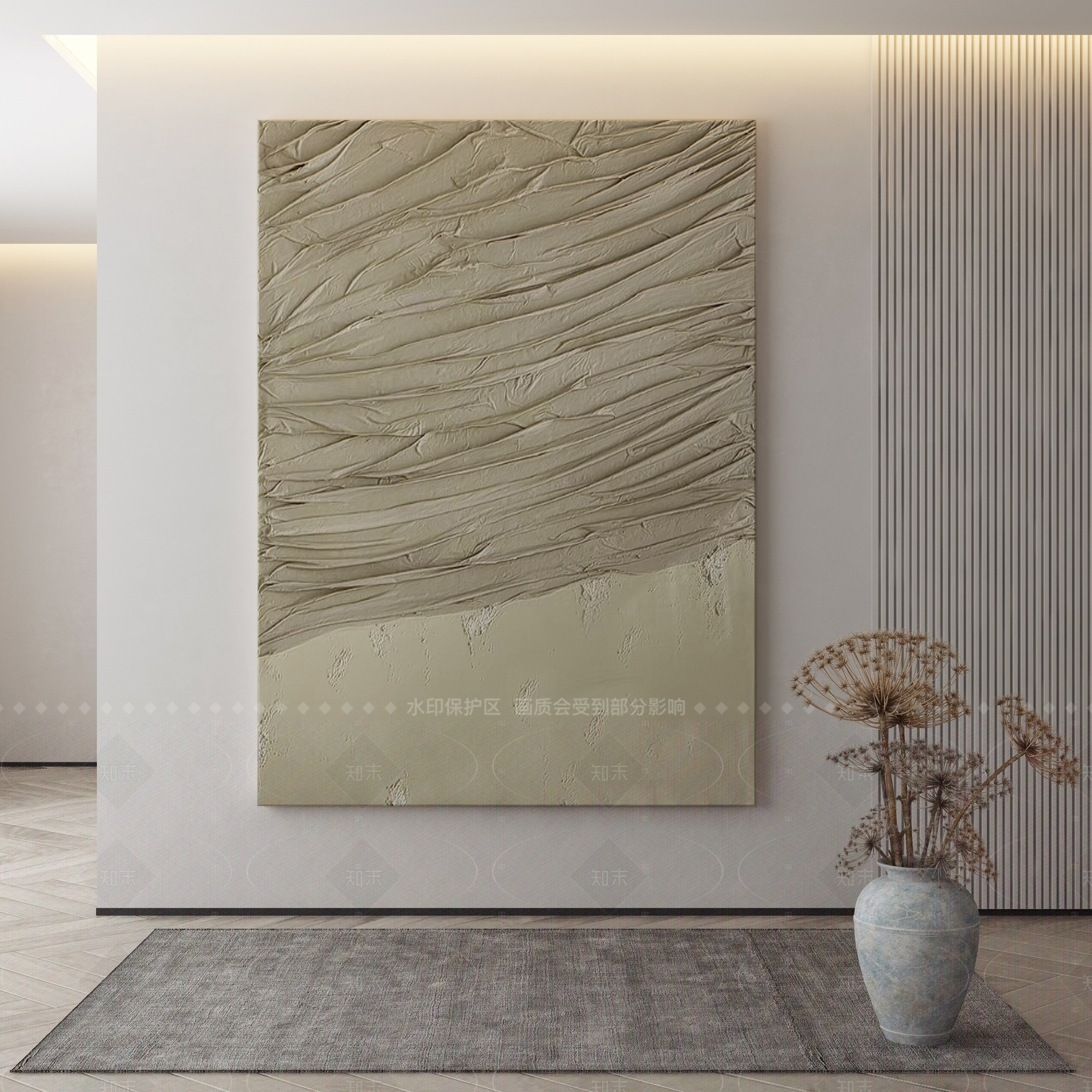 现代侘寂挂画3D模型下载【ID:1206607555】