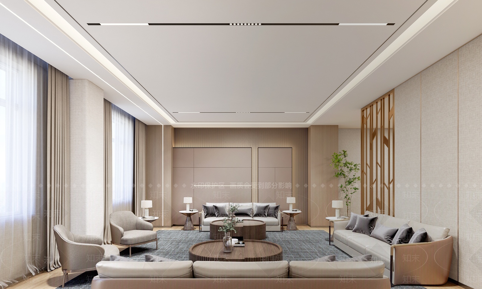 现代接待室3D模型下载【ID:1206284623】