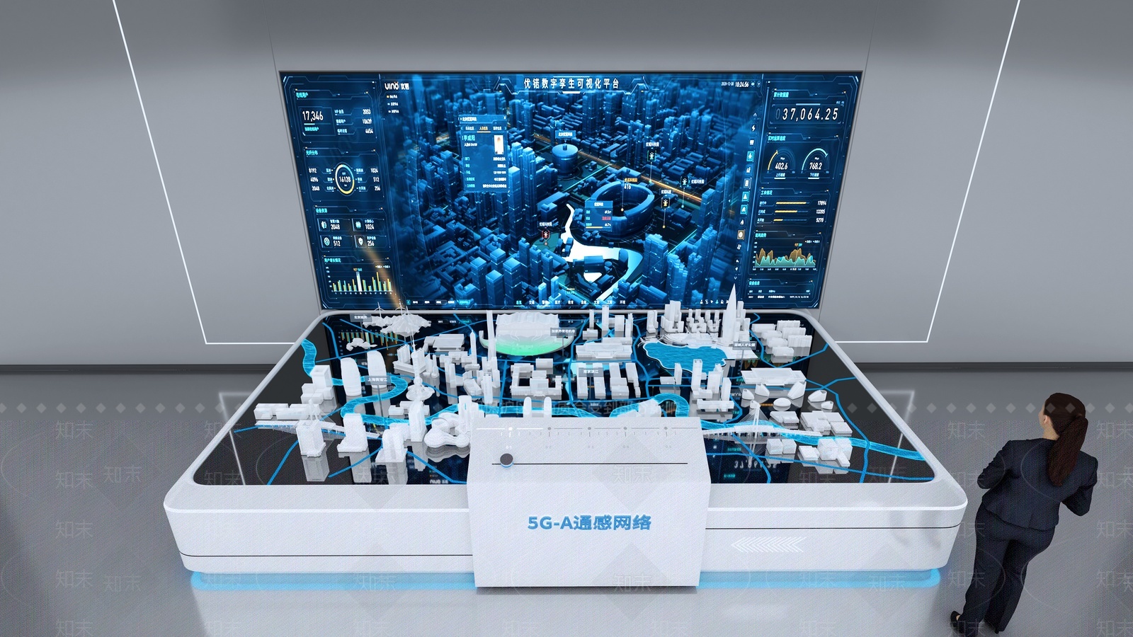 现代科技展厅3D模型下载【ID:1206284952】