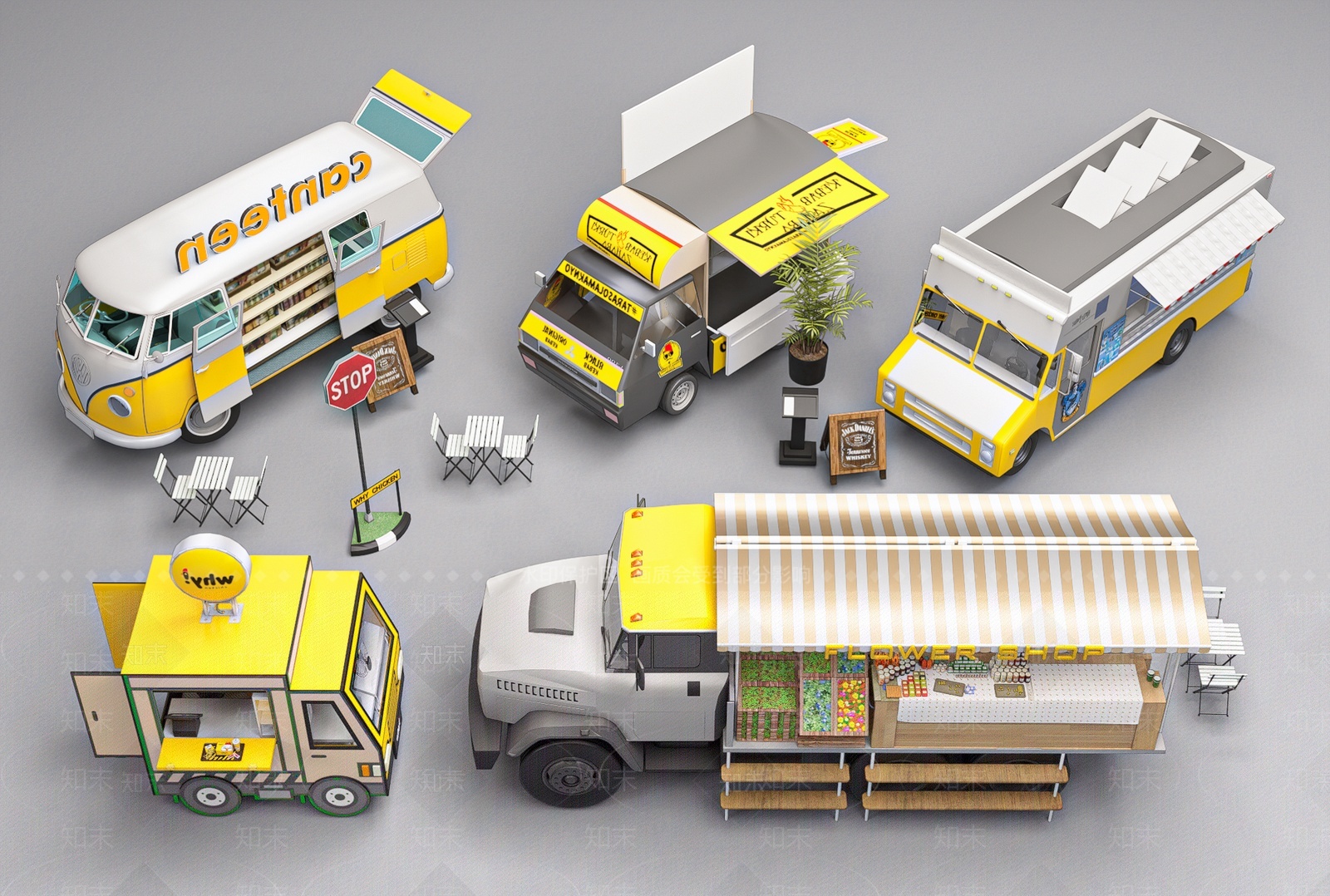 现代售货车SU模型下载【ID:1206285819】