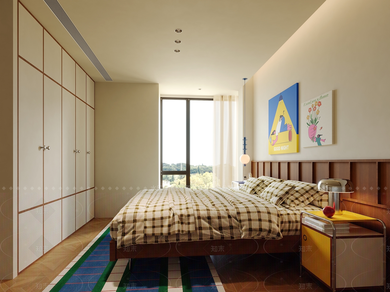 现代家居卧室SU模型下载【ID:1206288428】