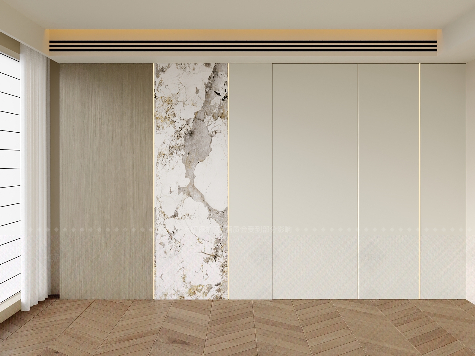 现代简约沙发背景墙3D模型下载【ID:1206288642】