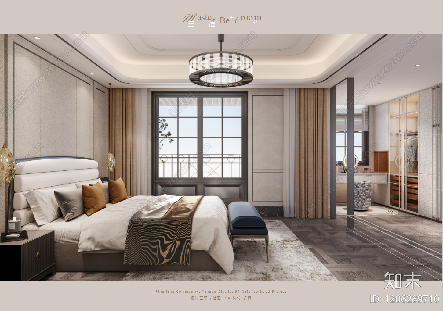 现代新中式别墅下载【ID:1206289710】