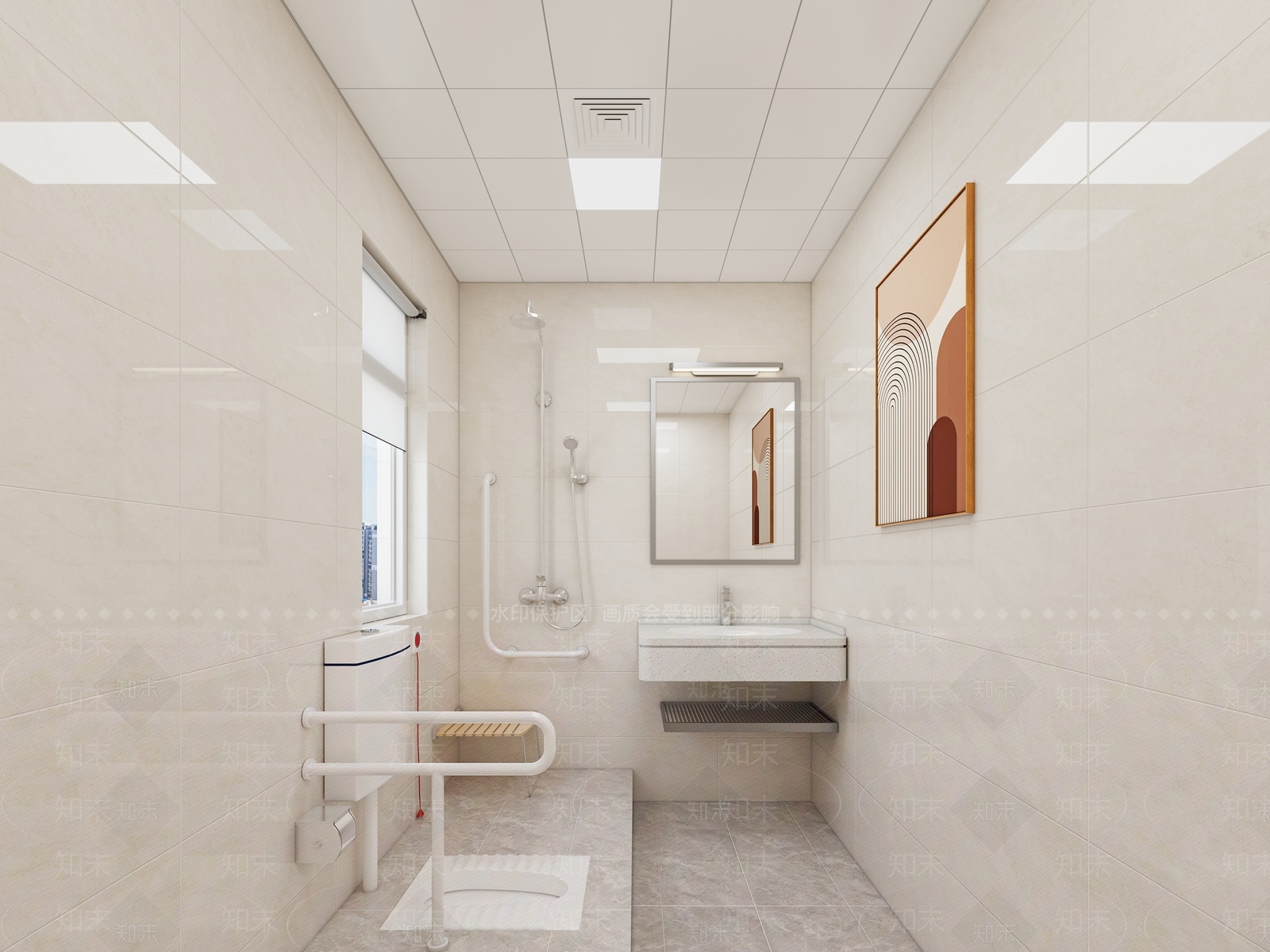 医院无障碍卫生间3D模型下载【ID:1206289171】