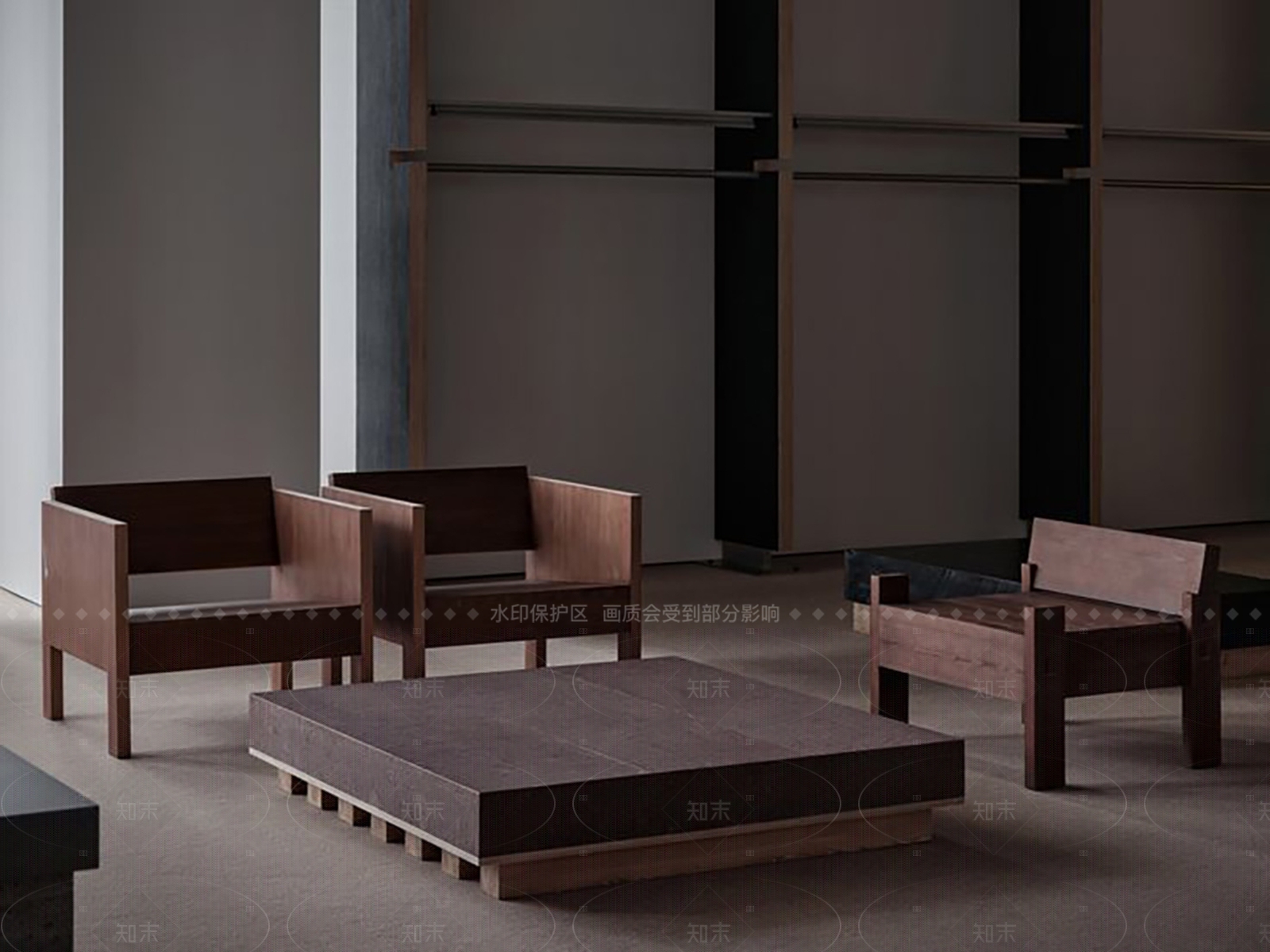 中古复古茶几SU模型下载【ID:1206289618】