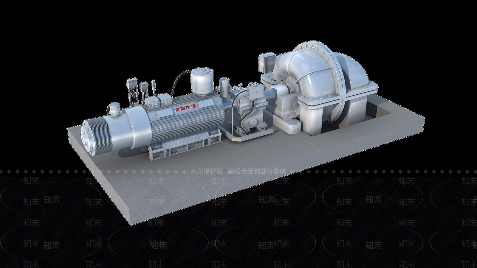 工业鼓风机3D模型下载【ID:1206291924】