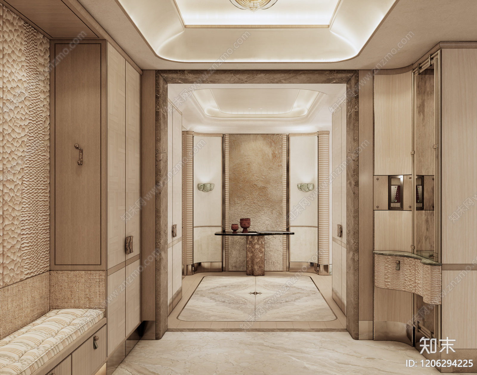 现代复古样板间下载【ID:1206294225】