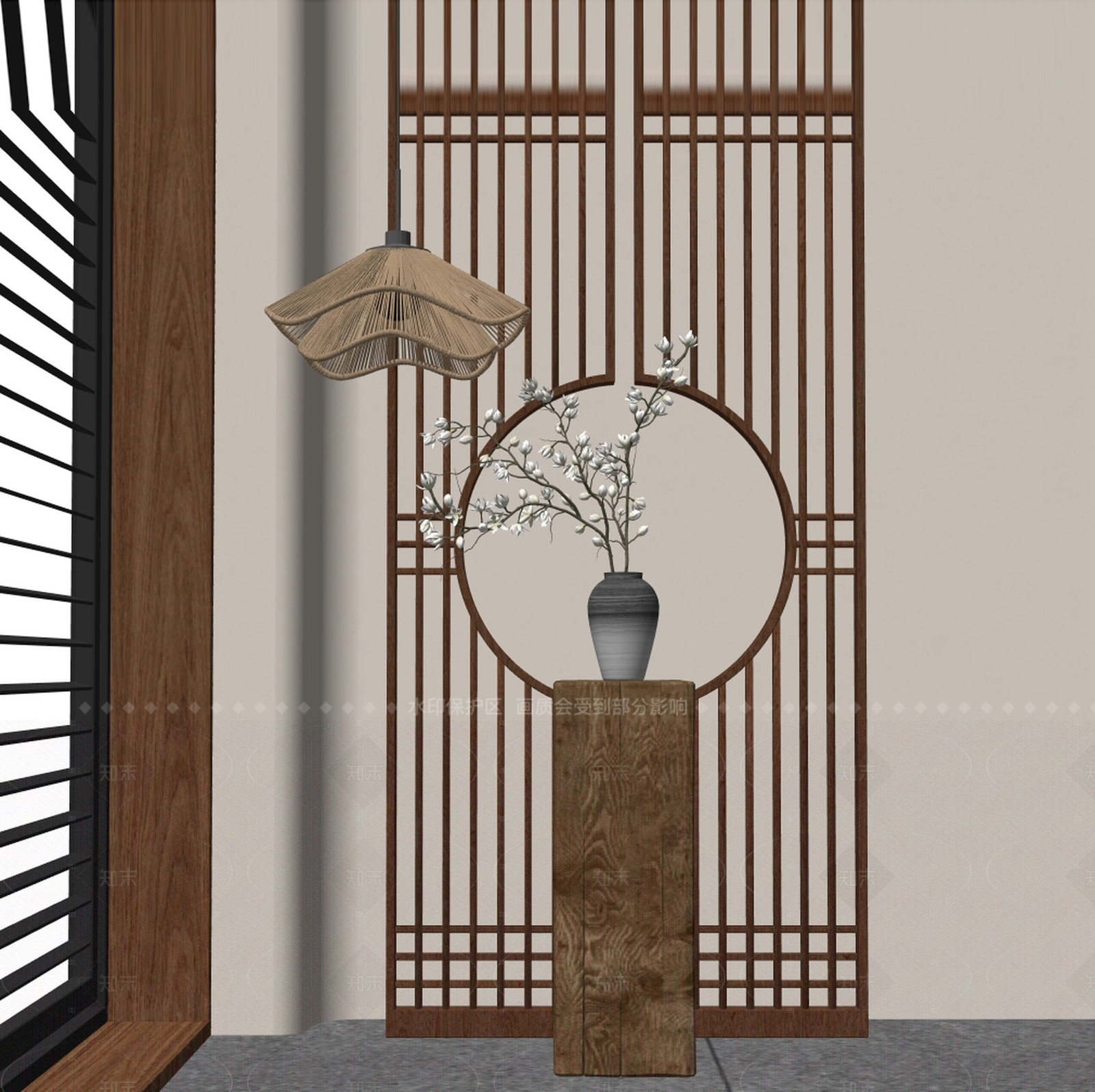 新中式花瓶SU模型下载【ID:1206294247】