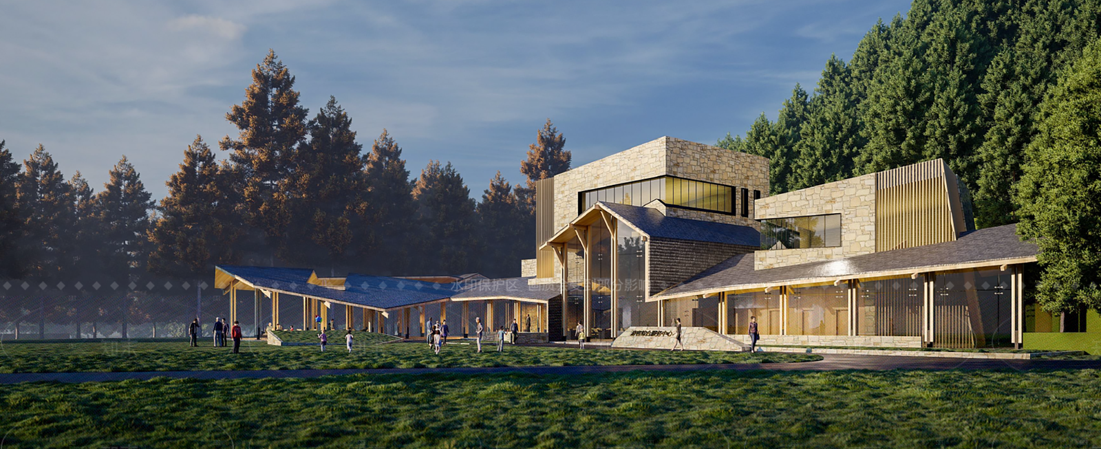 新中式工业活动中心SU模型下载【ID:1206296168】