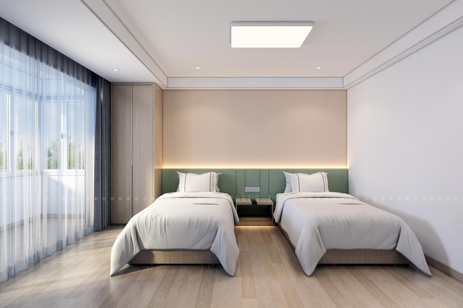 现代宿舍3D模型下载【ID:1206296316】