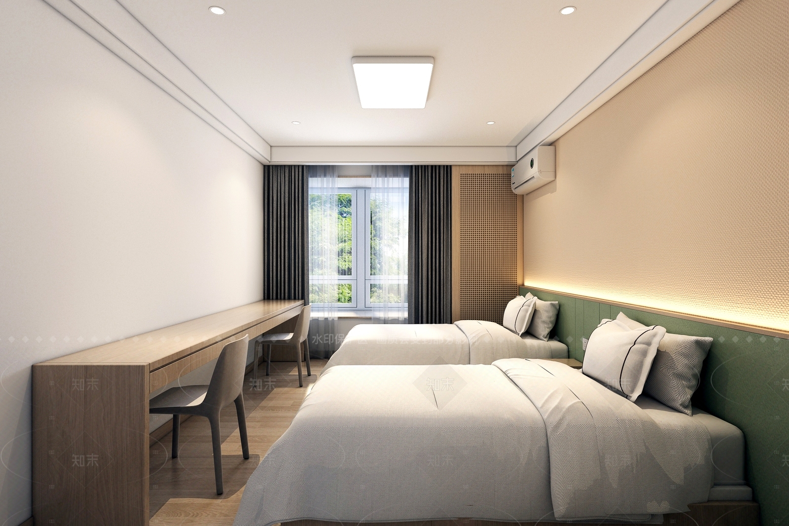 现代宿舍3D模型下载【ID:1206296316】