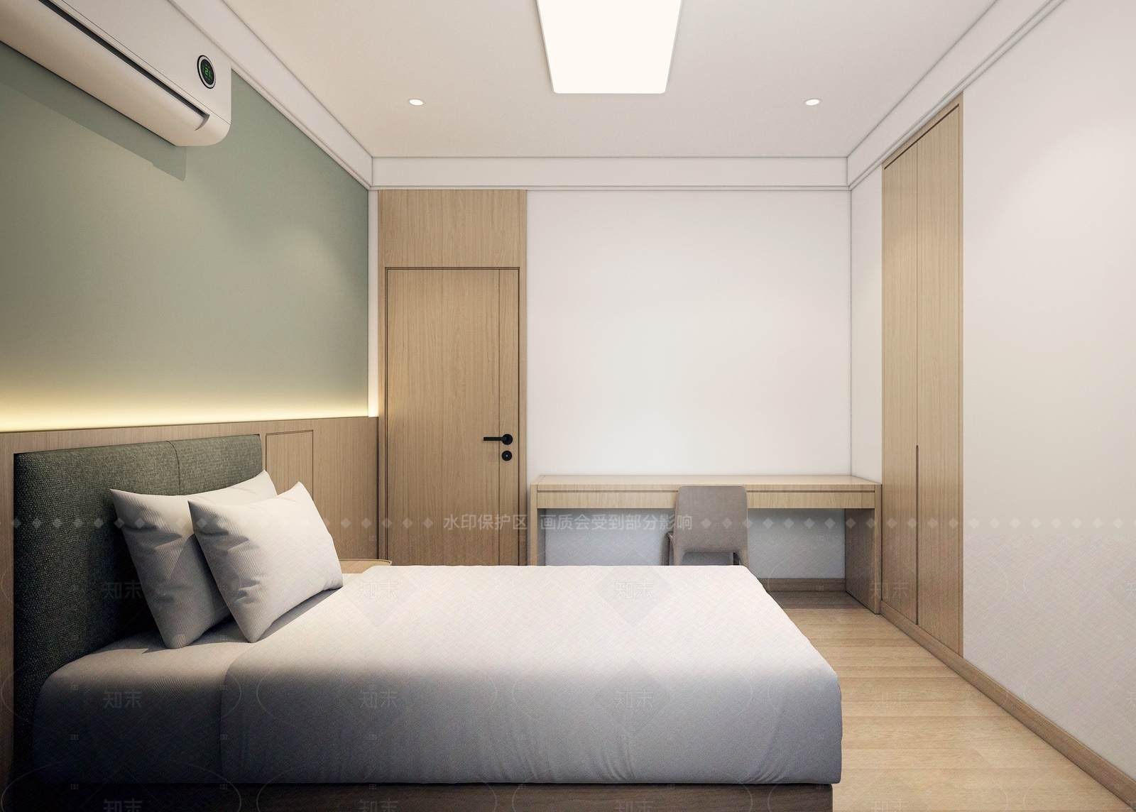 现代宿舍3D模型下载【ID:1206296467】