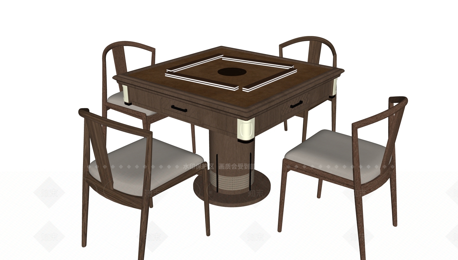 中古其他桌子SU模型下载【ID:1206302515】