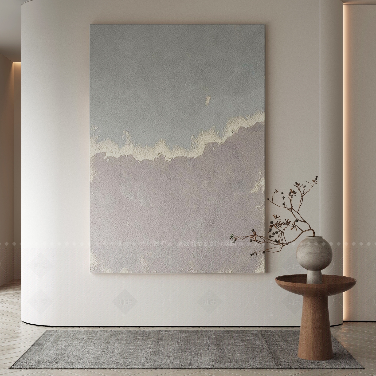 现代侘寂挂画3D模型下载【ID:1206640962】