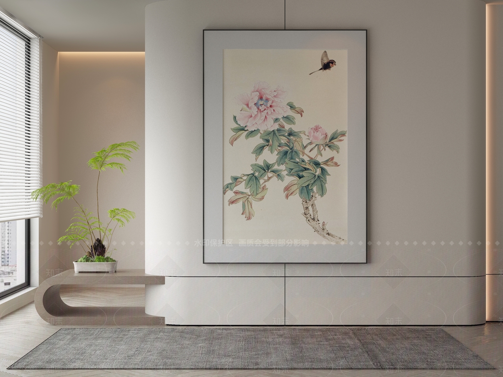 中式新中式挂画3D模型下载【ID:1206607069】