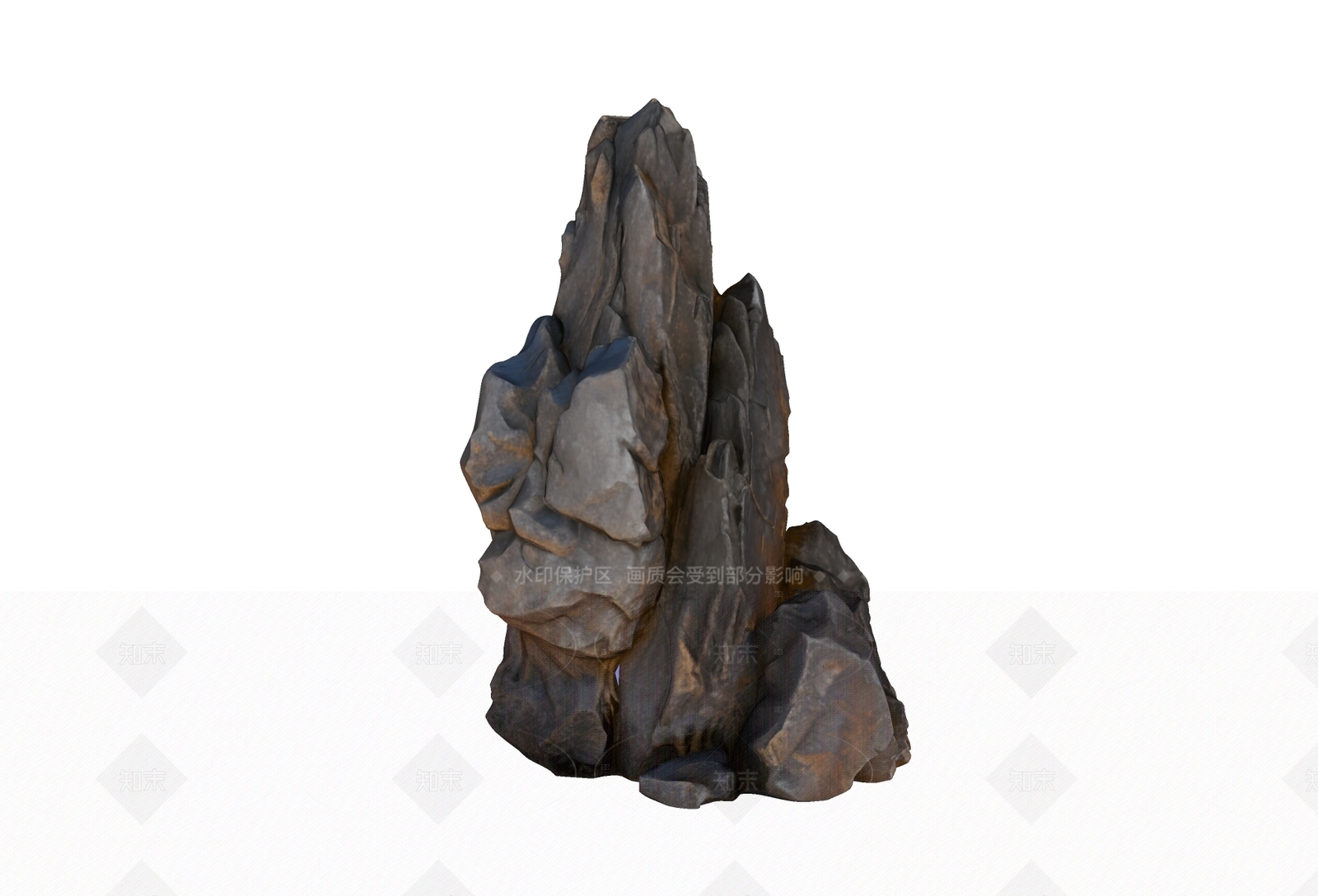 现代景观石SU模型下载【ID:1206310810】