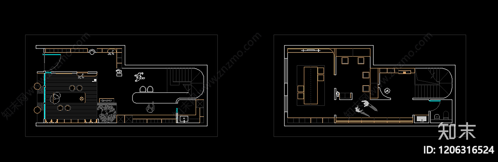 简约其他商业空间cad施工图下载【ID:1206316524】