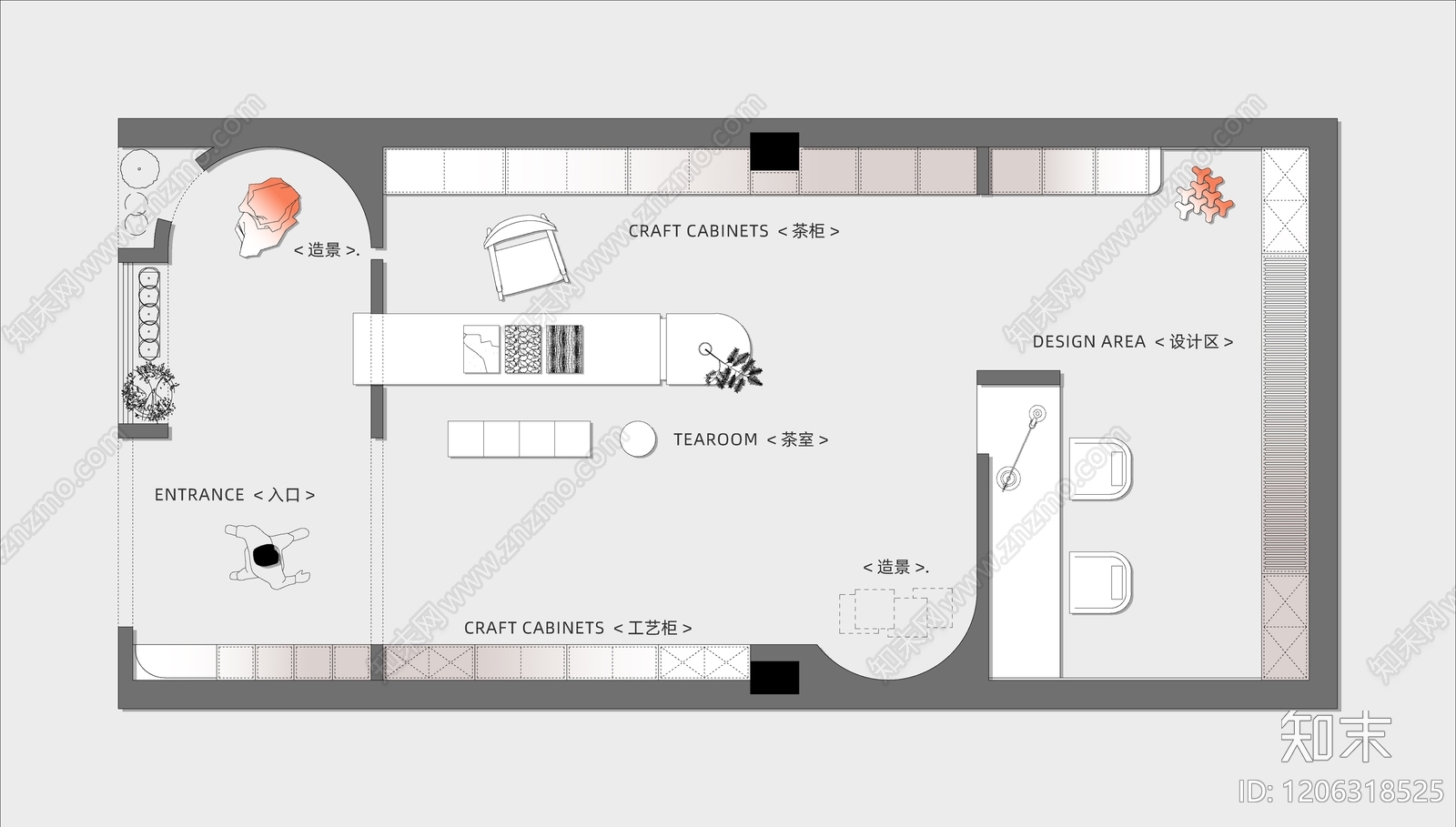 现代其他商业空间cad施工图下载【ID:1206318525】
