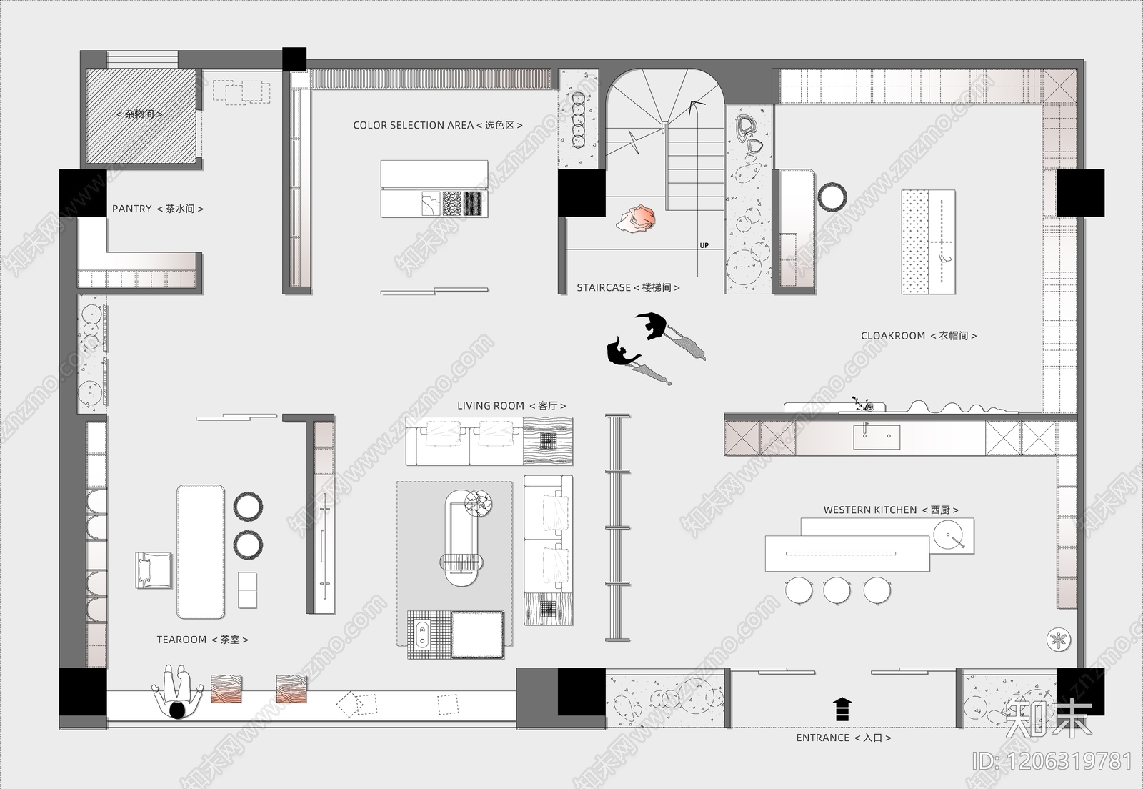 现代商场施工图下载【ID:1206319781】
