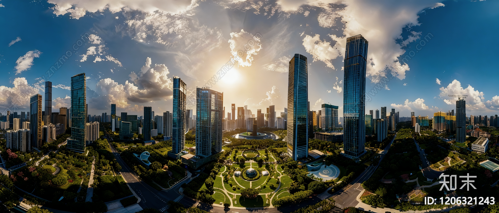 现代小区HDR贴图下载【ID:1206321243】