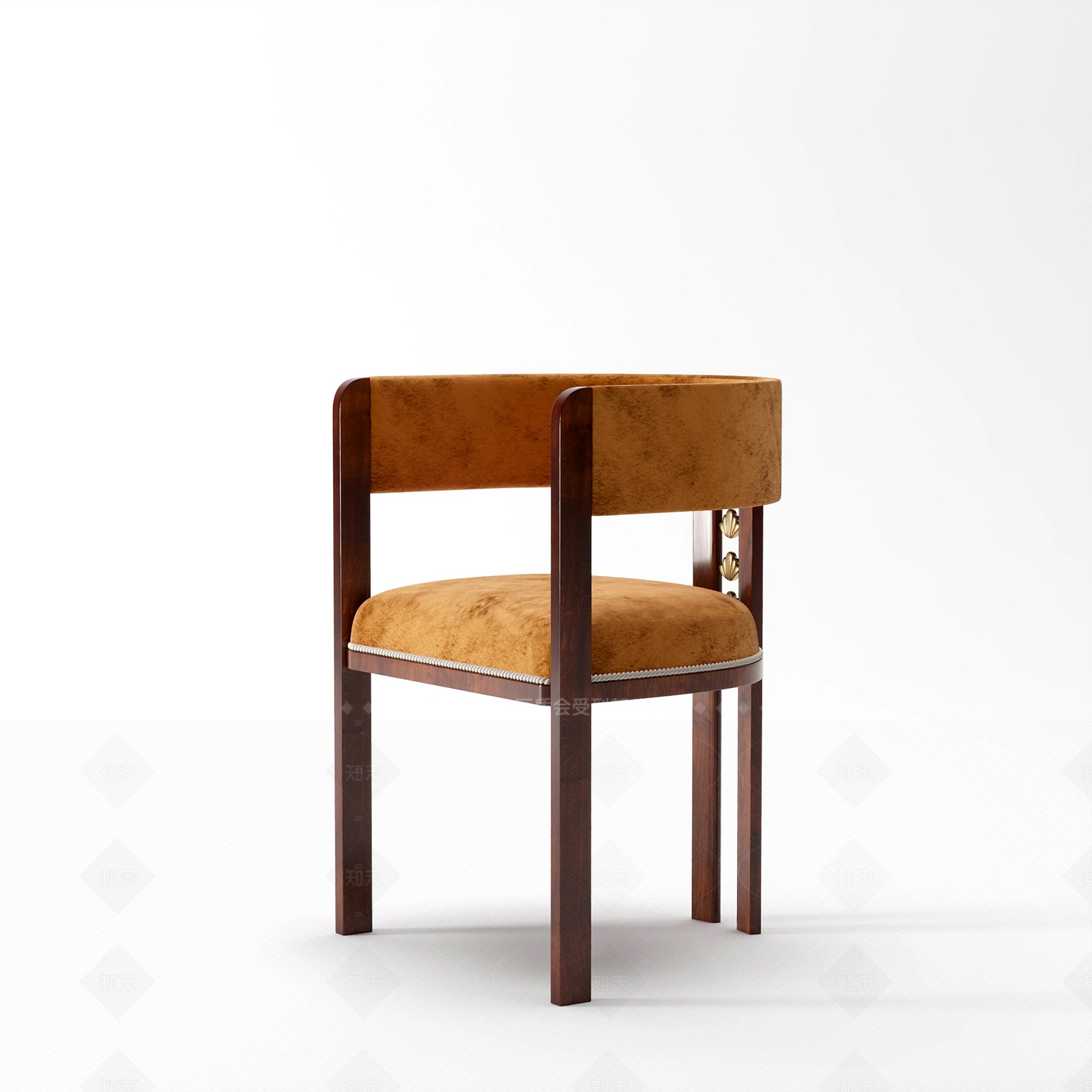 现代轻奢休闲椅3D模型下载【ID:1206321989】