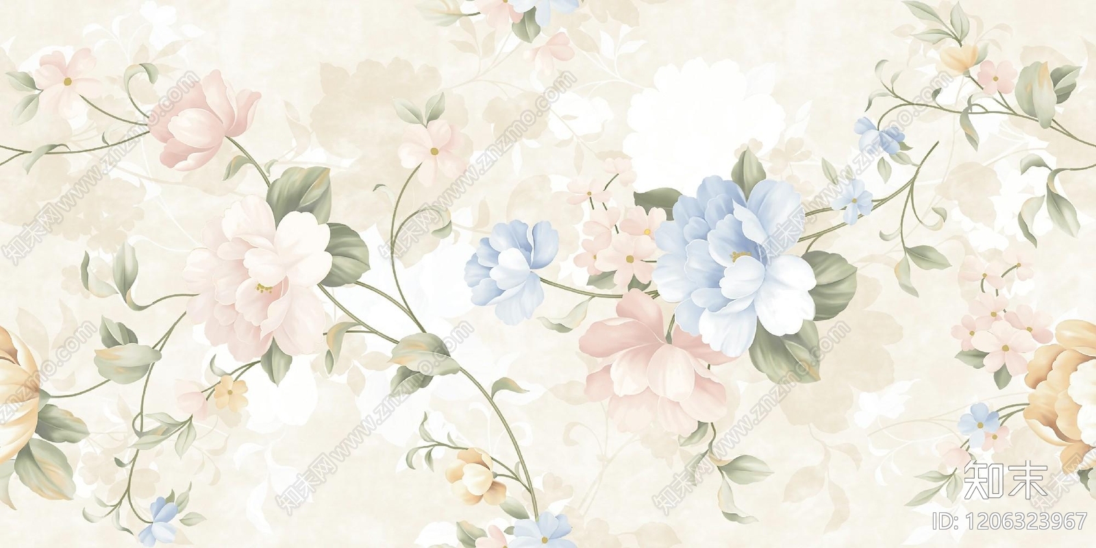 复古奶油其他石材拼花贴图下载【ID:1206323967】