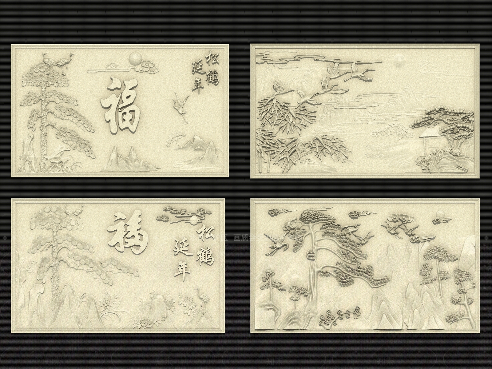 中式新中式雕花SU模型下载【ID:1206323897】