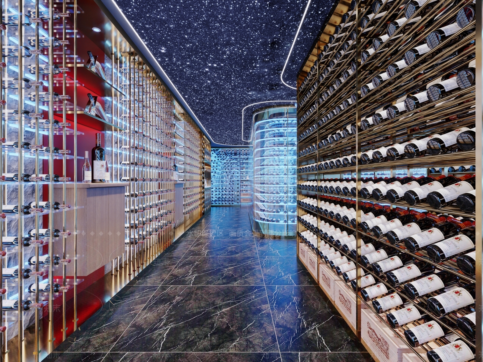 现代轻奢烟酒店3D模型下载【ID:1206326955】
