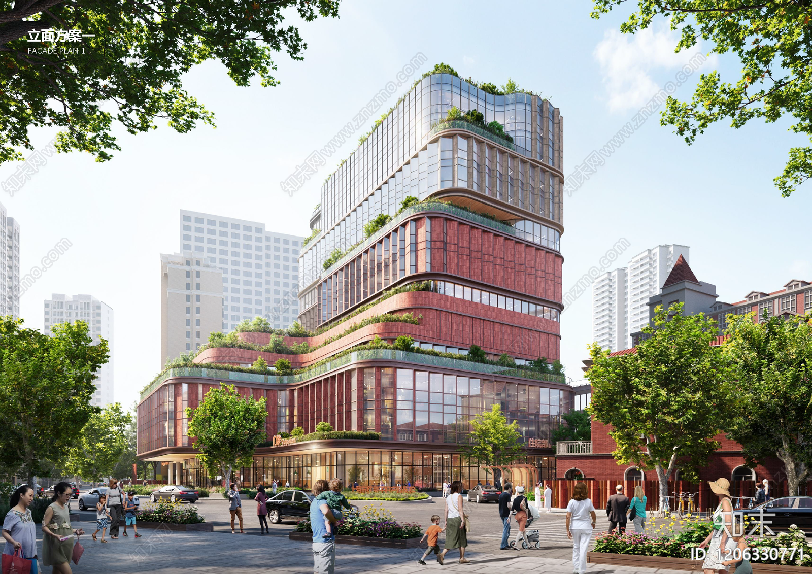 现代轻奢医院建筑下载【ID:1206330771】