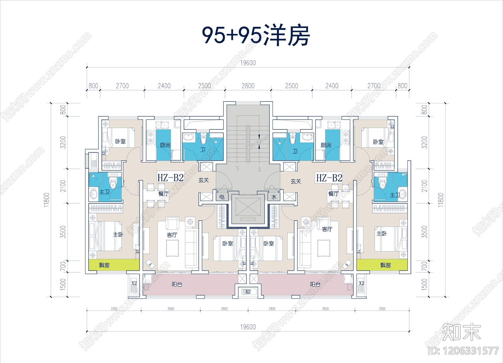 现代住宅楼建筑施工图下载【ID:1206331577】