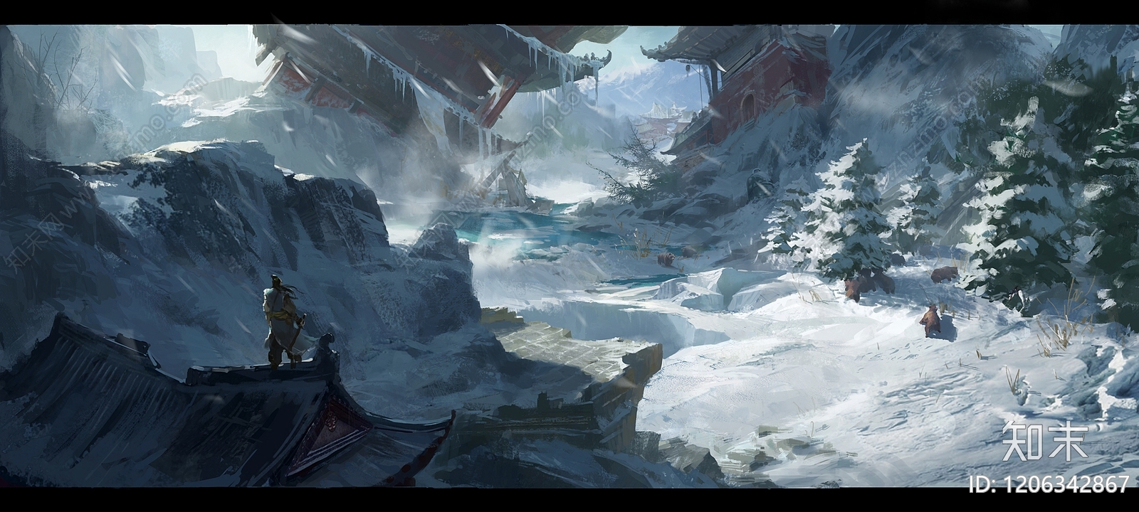 现代新中式建筑群贴图下载【ID:1206342867】