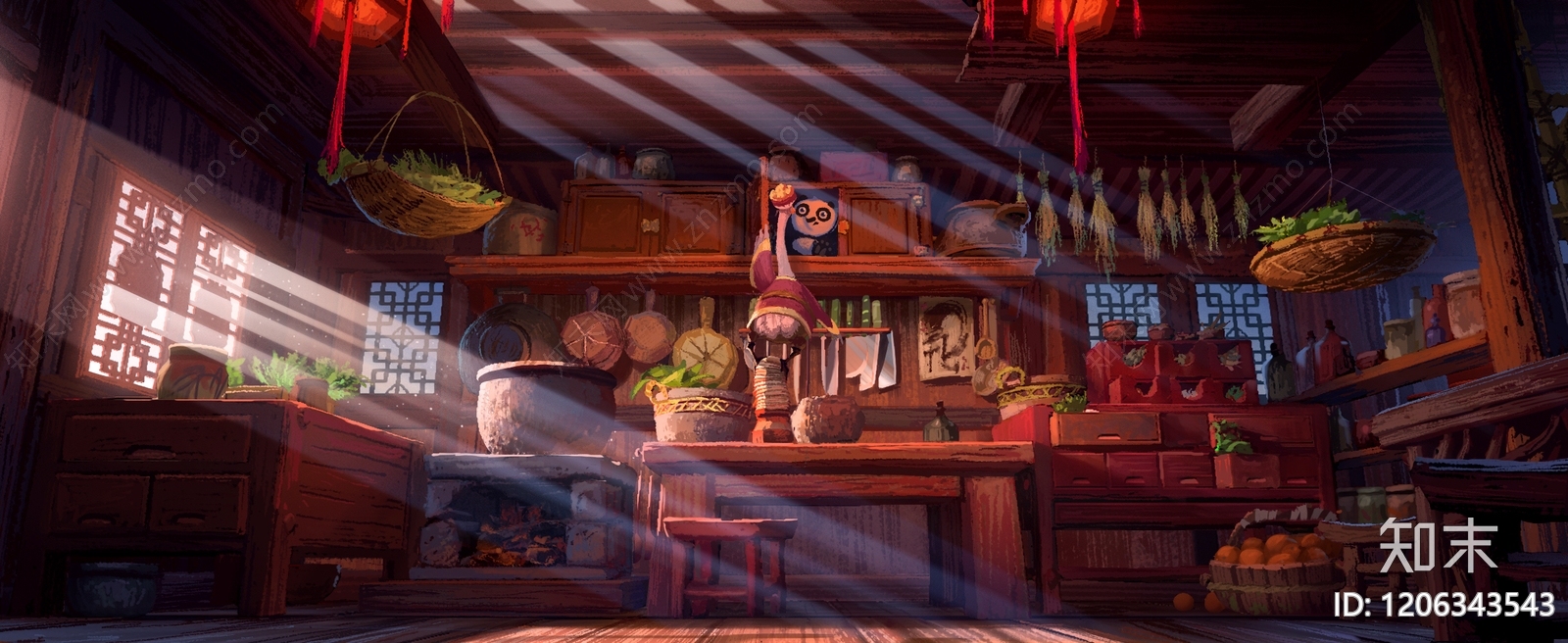 现代中式建筑群贴图下载【ID:1206343543】